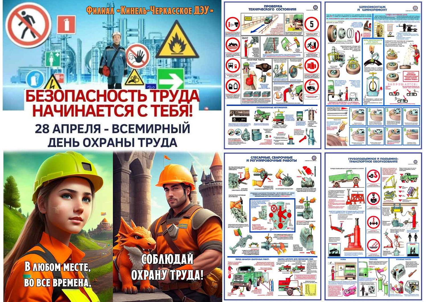 ГКП Самарской области «АСАДО» поздравляет со Всемирным Днём охраны труда!